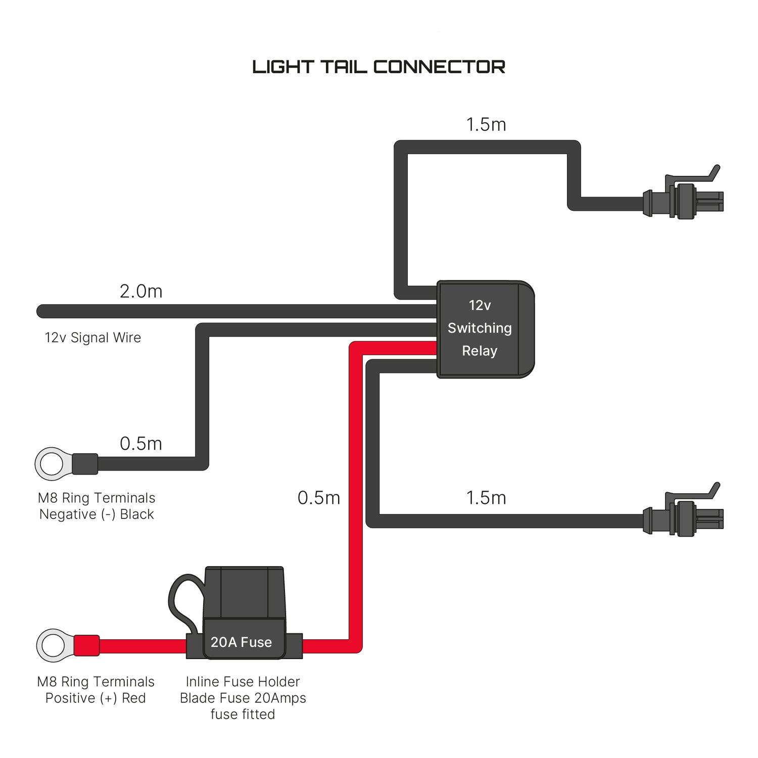 EZcan to Super Seal Two light 12v switching wiring kit