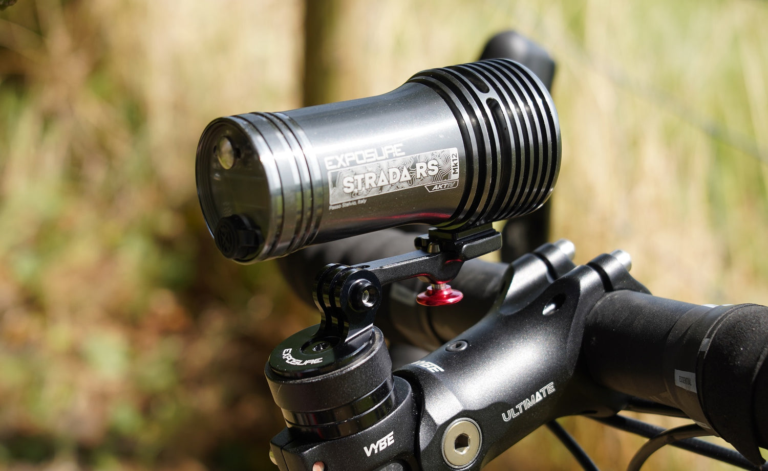 Action Camera Stem Cap Mount with Light Mount